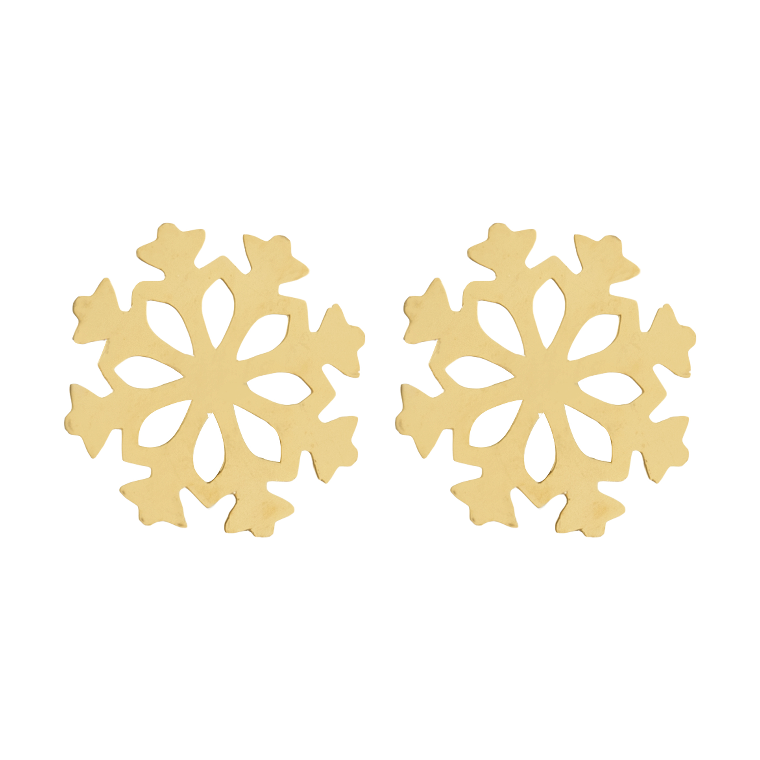 گوشواره طلا 18 عیار زنانه باراد زر مدل برف کد BR310