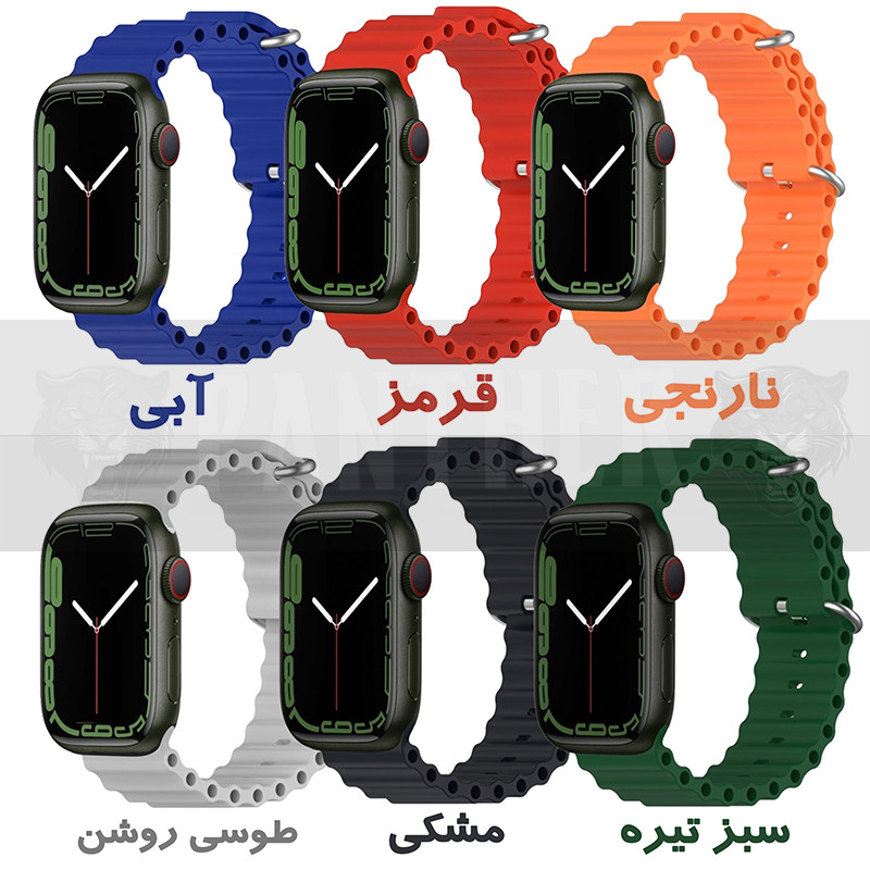 بند پنتر مدل Ocean Loop مناسب برای اپل واچ Ultra 49mm
