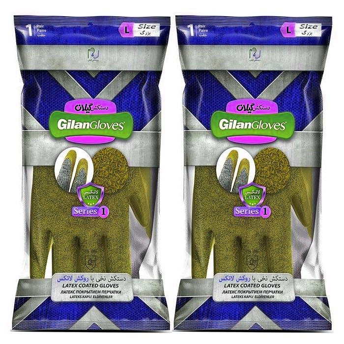 دستکش ایمنی دستکش گیلان مدل G087 مجموعه 12 عددی