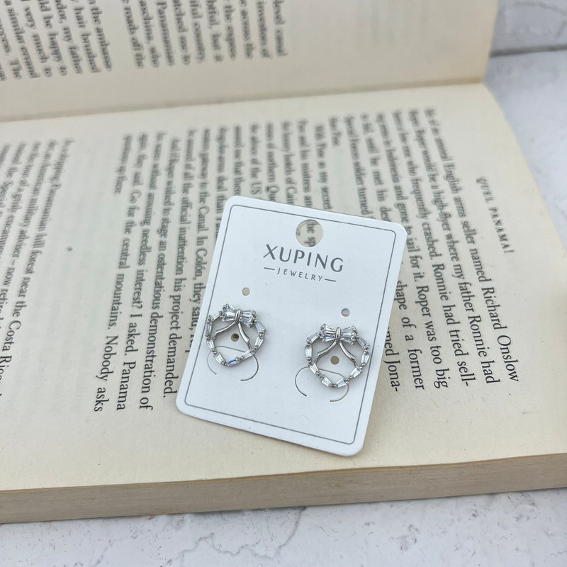 گوشواره زنانه ژوپینگ مدل قلب کد E5082