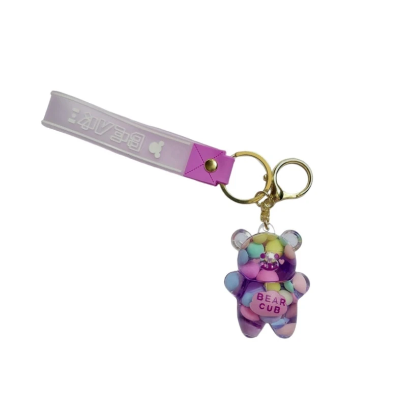 جاکلیدی زنانه مدل اکواریومی طرح خرسی پاستیلی