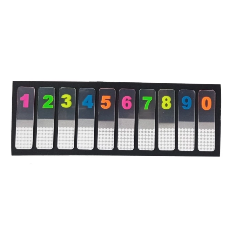 کاغذ چسب دار مدل استیک نوت طرح اعداد سایز 15×4.4 سانتی متر بسته 200 عددی