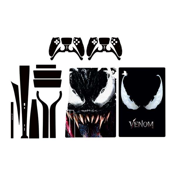 برچسب کنسول بازی  پلی استیشن 5 توییجین وموییجین مدل Venom 01