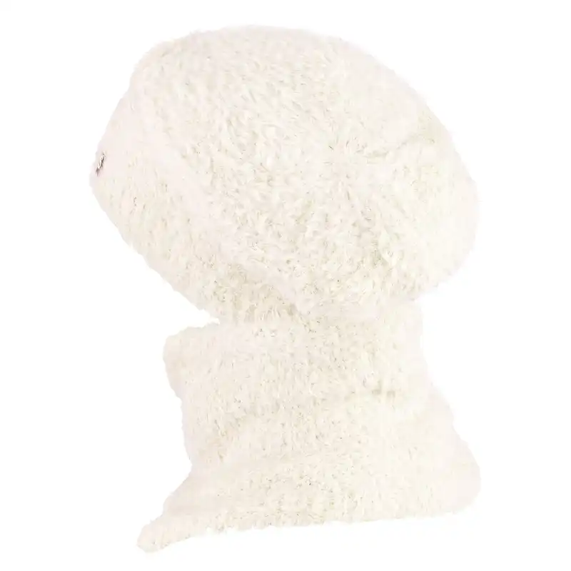 ست کلاه و شال گردن بافتنی سام  طرح داخل خز مدل 436