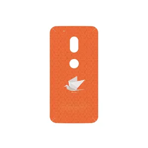 MAHOOT Minimalist origami bird Cover Sticker for Motorola Moto G4 Play