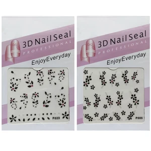 استیکر طراحی ناخن مدل P005-P023 کد RKH_1570 مجموعه 2 عددی