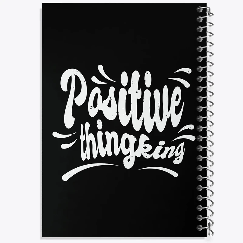 دفتر مشق 100 برگ خندالو طرح Pasitive Thingking کد F1041