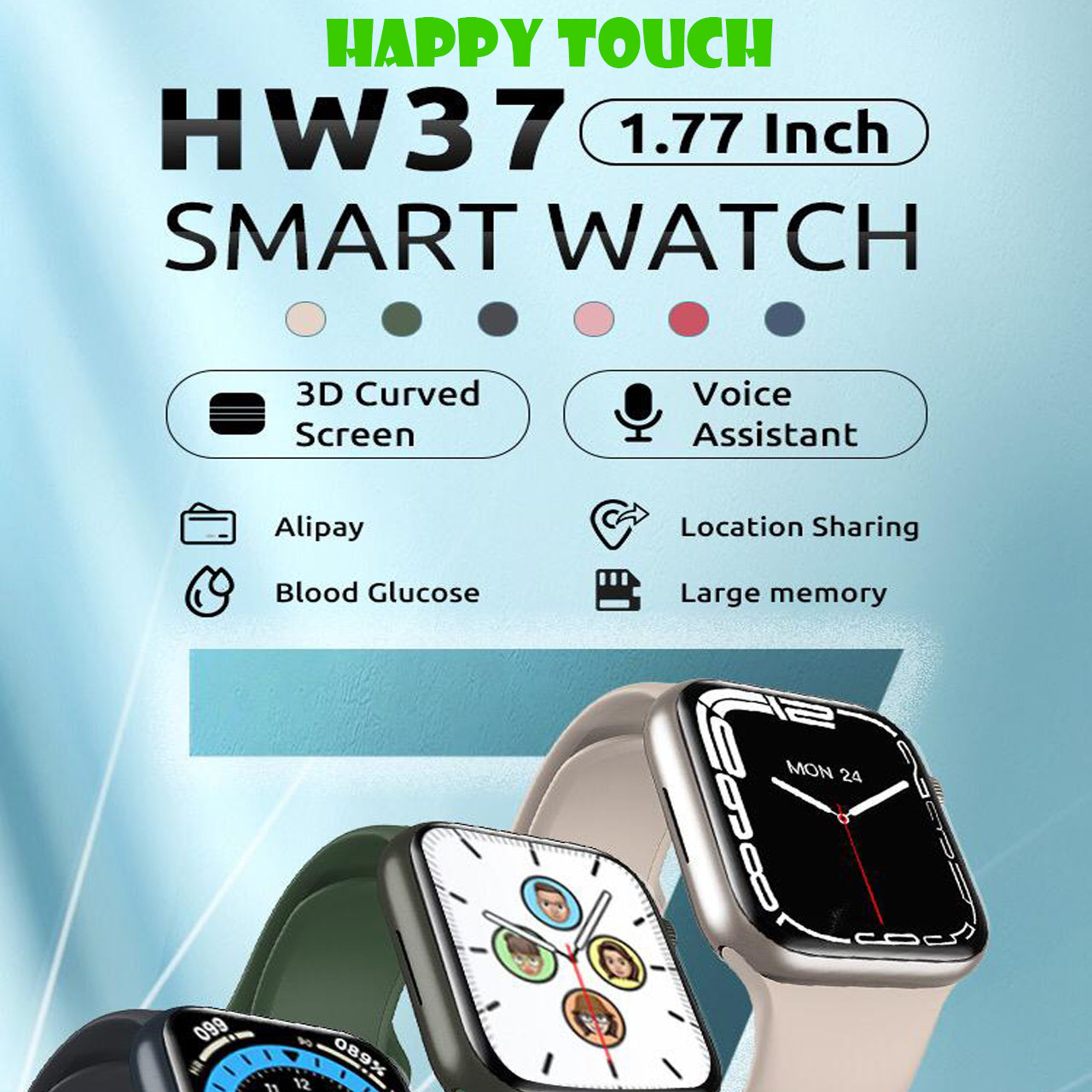 قیمت ساعت هوشمند هپی تاچ مدل Genuine Edition Series7-37HW