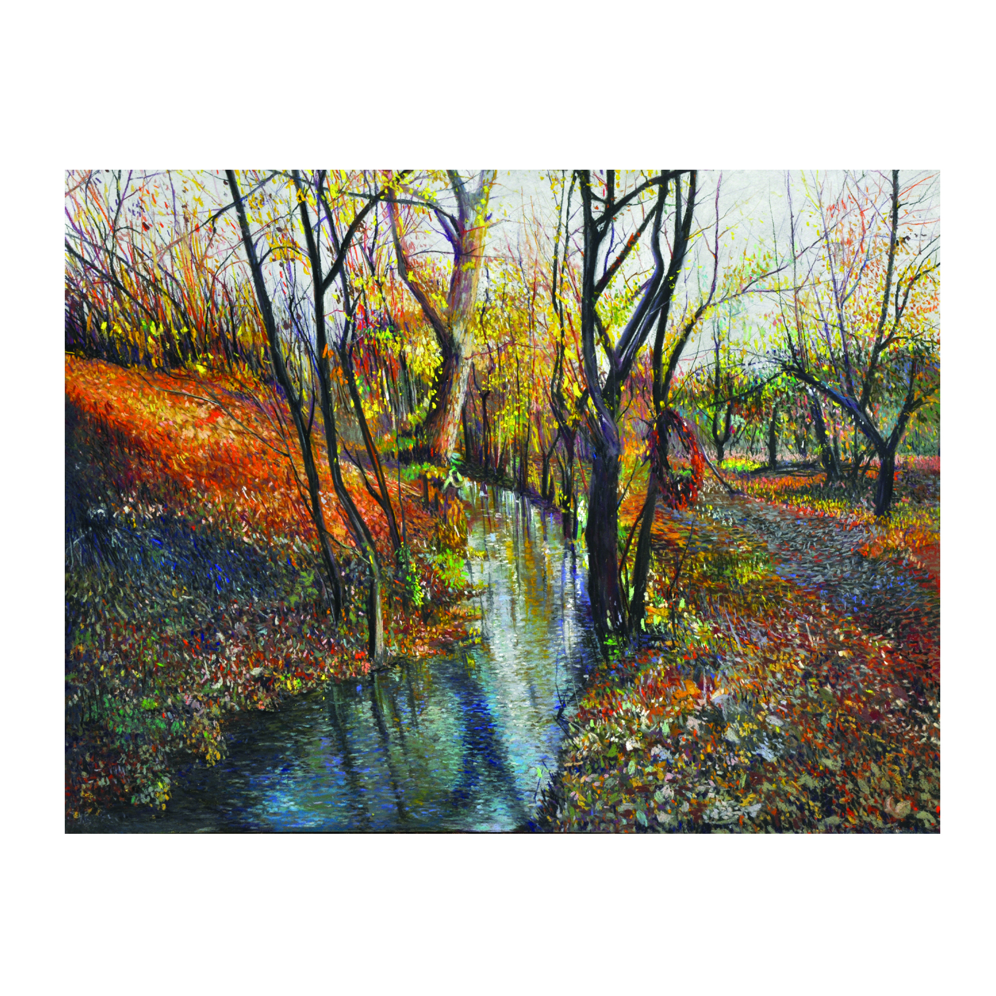 نقاشی پاستل مدل طبیعت کد 6