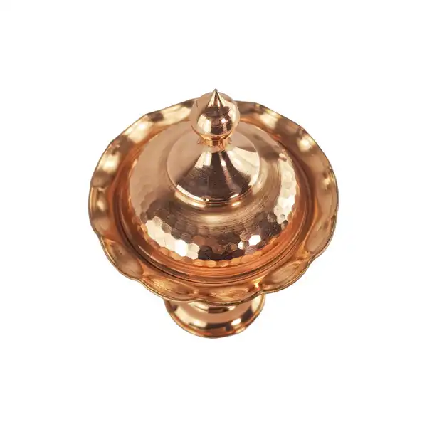 قندان مسی مدل رز  کد ZH268.1