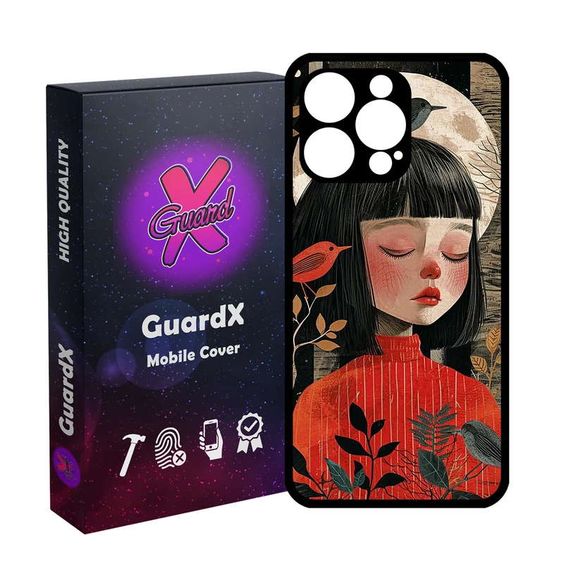 کاور گارد ایکس طرح Girl مدل Glass10784 مناسب برای گوشی موبایل اپل iPhone 14 Pro Max