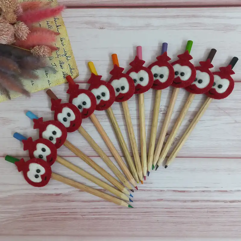 سرمدادی مدل حروف الفبا طرح انار بسته 5 عددی