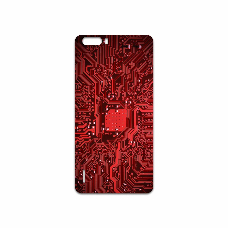 برچسب پوششی ماهوت مدل Red Printed Circuit Board مناسب برای گوشی موبایل آنر 6 Plus