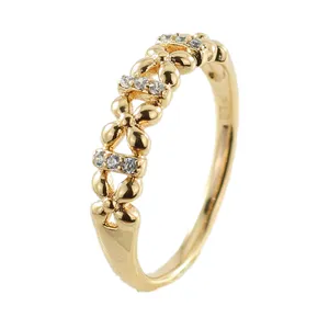 انگشتر زنانه ژوپینگ مدل گل کد R141