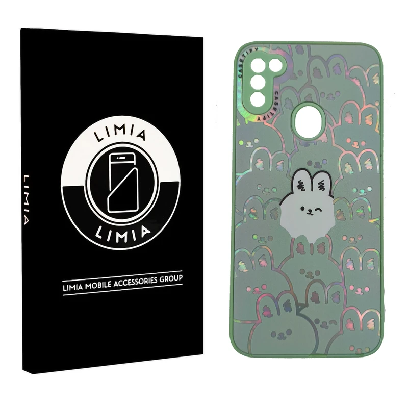 کاور لیمیا مدل فانتزی لنزدار طرح عروسکی شبرنگی مناسب برای گوشی موبایل سامسونگ Galaxy A11