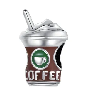 آویز گردنبند نقره زنانه پاندورا مدل Coffee cup 65236