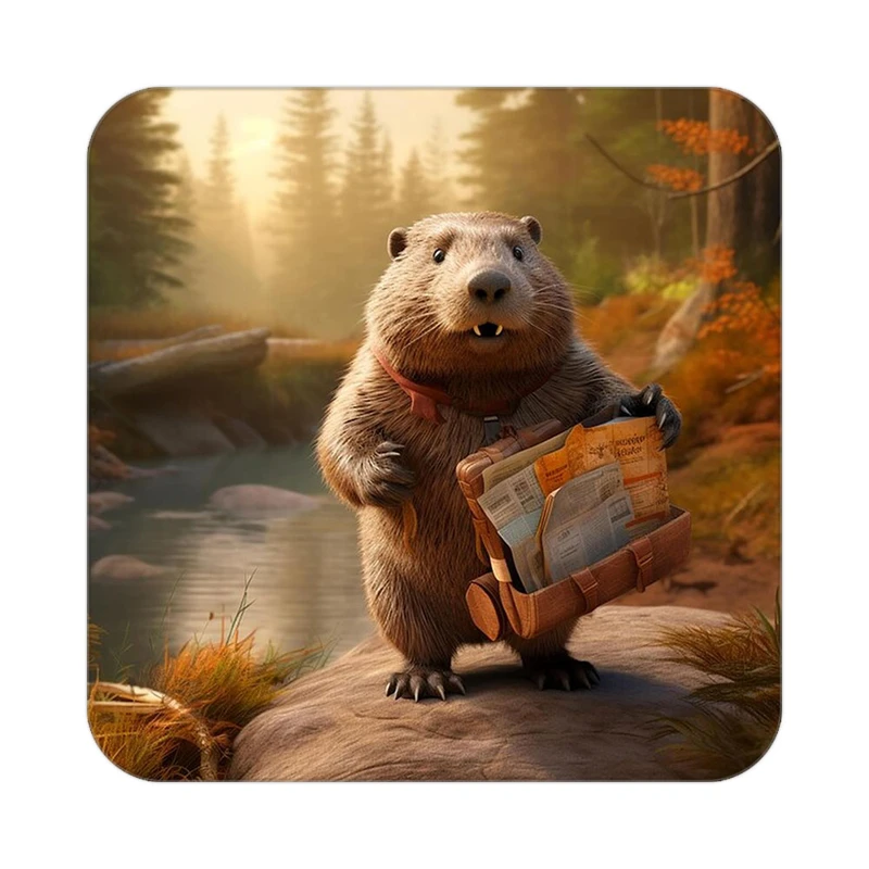 زیر لیوانی کاکتی طرح حیوانات کارتونی مدل mp27389