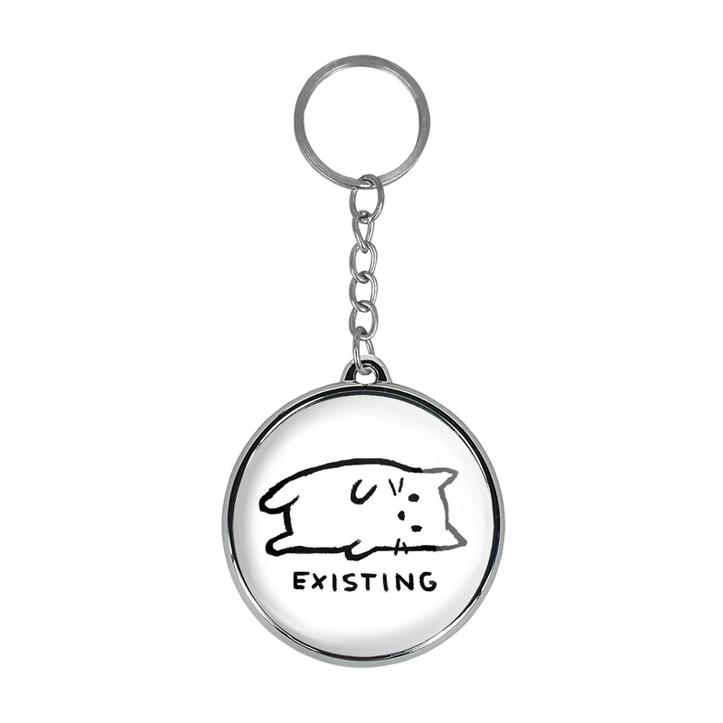 جاکلیدی خندالو طرح گربه افسرده مدل دوطرفه کد 2930829309