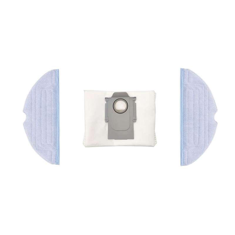 کیسه تخلیه و پد تی جارو رباتیک مدل Roborock مناسب برای جاروبرقی رباتیک روبوراک  S7 Max V Ultra مجموعه 3 عددی