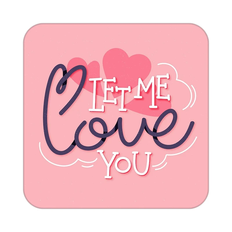 زیر لیوانی کاکتی طرح عاشقانه مدل mp39983