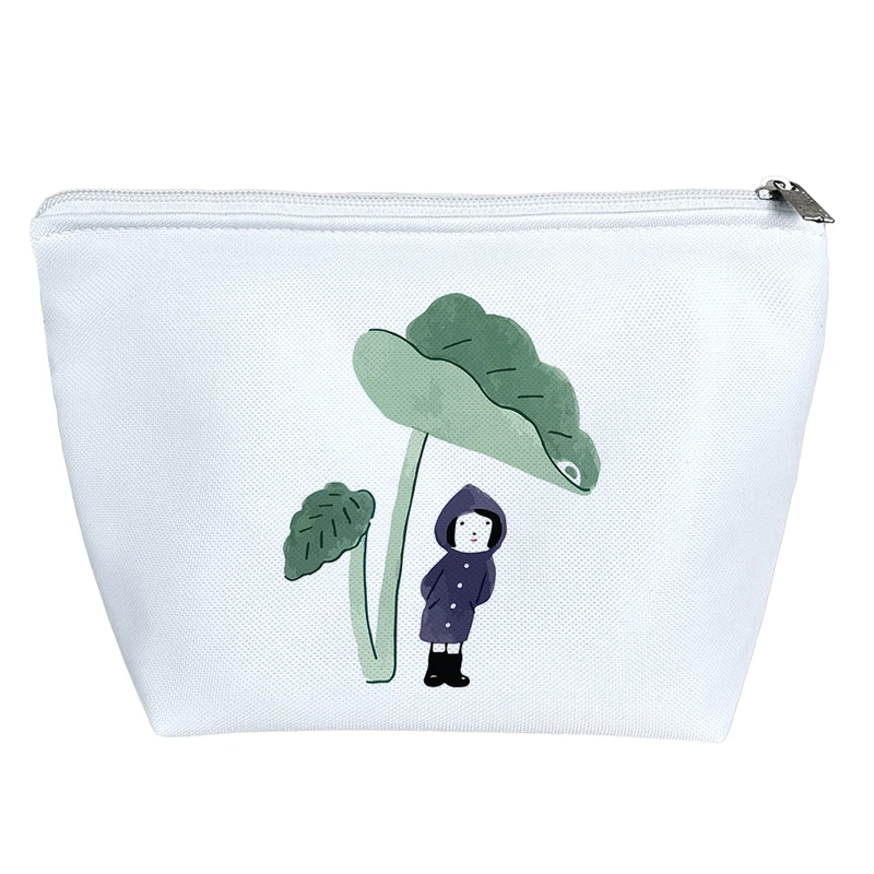 کیف لوازم آرایش دخترانه خندالو مدل دختر و برگ کد 9273