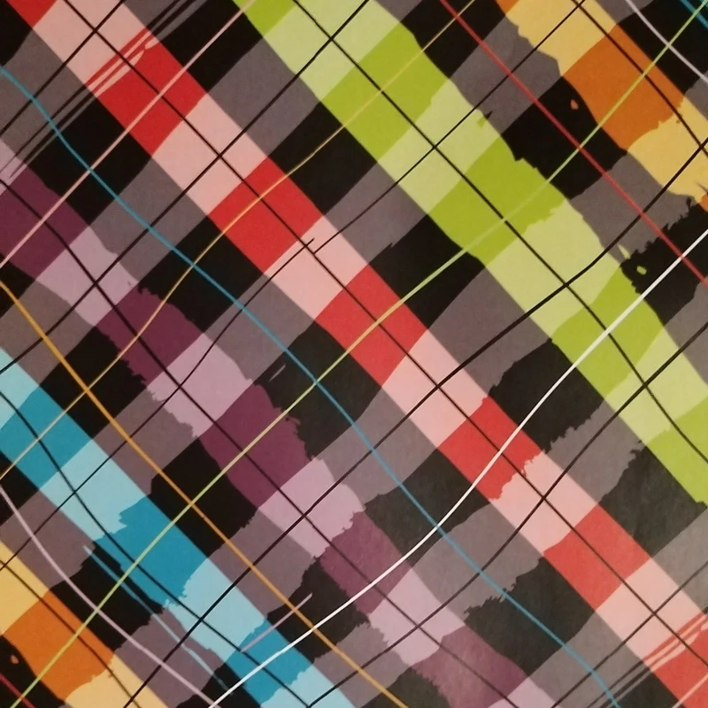 کاغذ کادو مدل چهارخونه طرح پارچه سایز 70×50 سانتی متر بسته 3 عددی