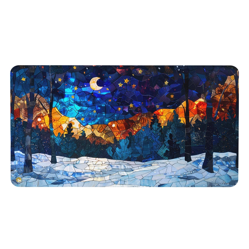 ماوس پد هومرو مدل MX2701 طرح نقاشی ماه و شب پر ستاره 