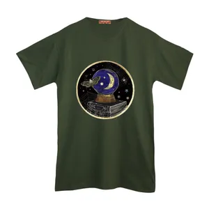 تی شرت لانگ آستین کوتاه زنانه مدل گوی ماه رنگ سبز