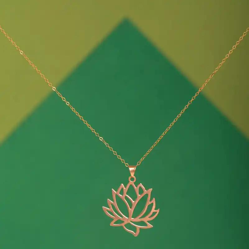 گردنبند طلا 18 عیار زنانه الن نار مدل لوتوس کد N10488973