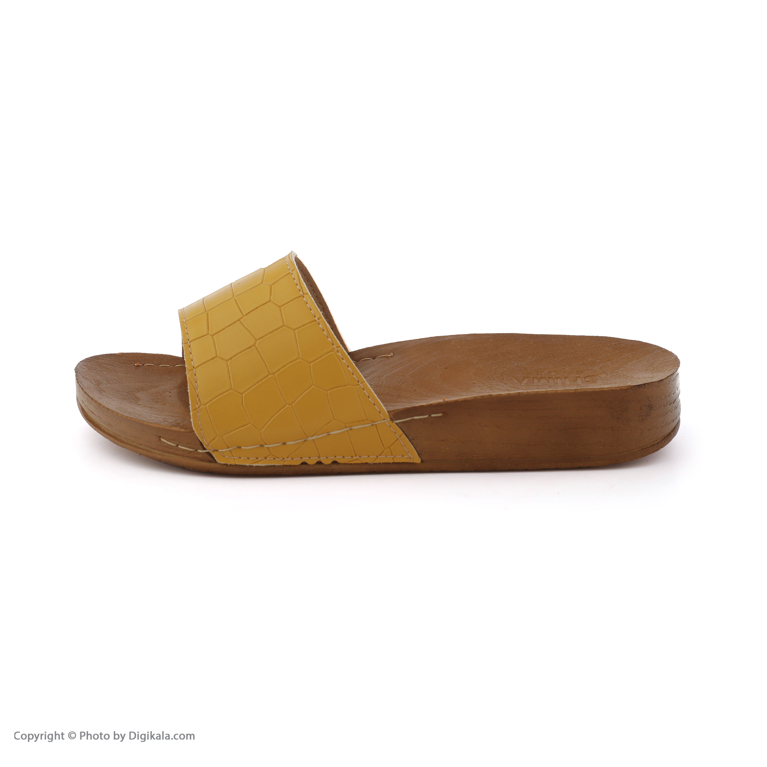 دمپایی زنانه کفش شیما مدل Parmida-Mustard