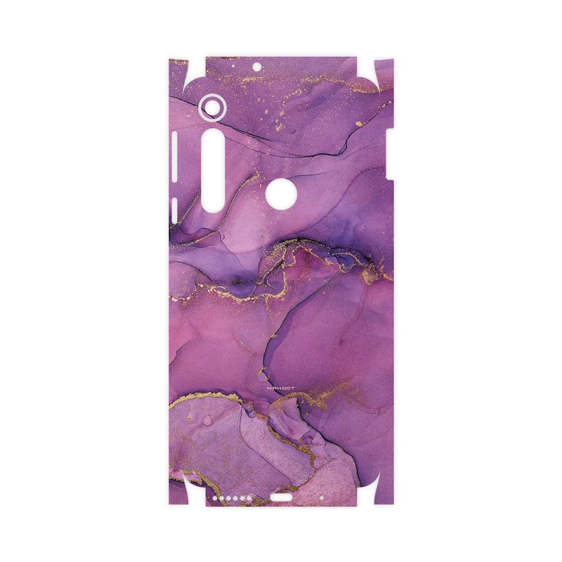 برچسب پوششی ماهوت مدل Purple Marble-FullSkin مناسب برای گوشی موبایل موتورولا One Macro