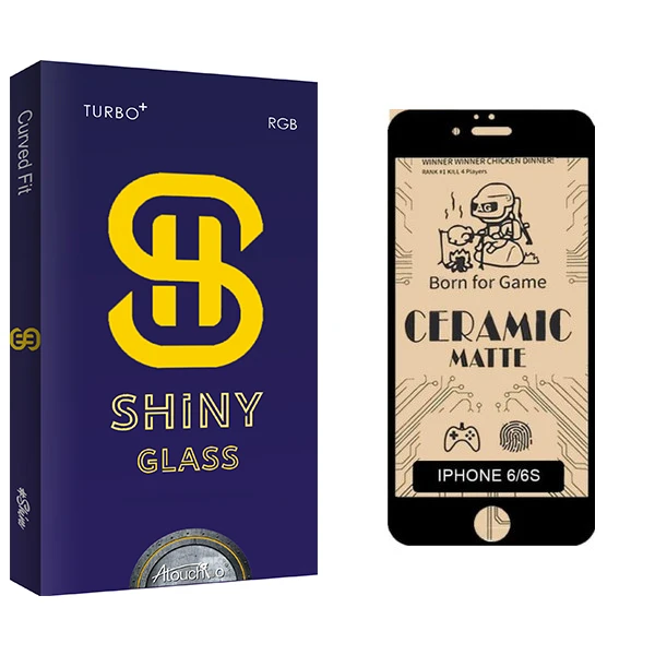 محافظ صفحه نمایش سرامیکی مات آتوچبو مدل Shiny Glass مناسب برای گوشی موبایل اپل iphone 6 / 6s