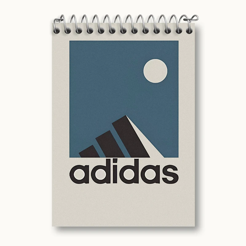 دفتر یادداشت 50 برگ خندالو طرح آدیداس (Adidas) کد N5100