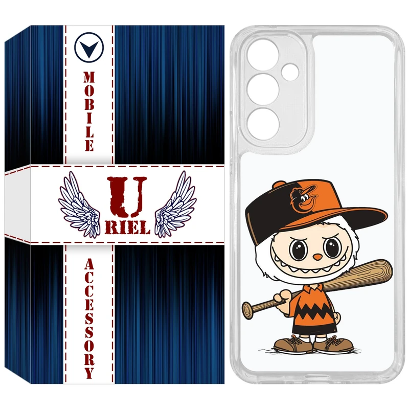 کاور یوریل مدل Clear کد 128 طرح لبوبو مناسب برای گوشی موبایل سامسونگ Galaxy A54