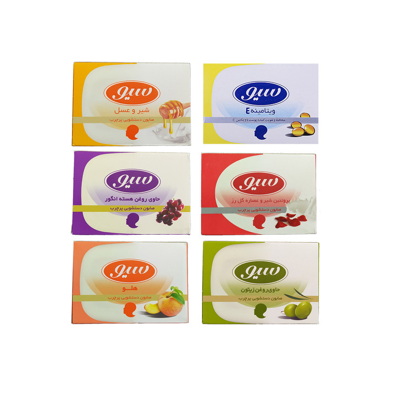 صابون شستشو سیو مدل 002 وزن 125 گرم مجموعه 6 عددی