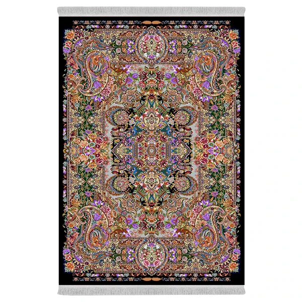 فرش پارچه‌ای دفه مدل فرشینه طرح مدرن کد 963