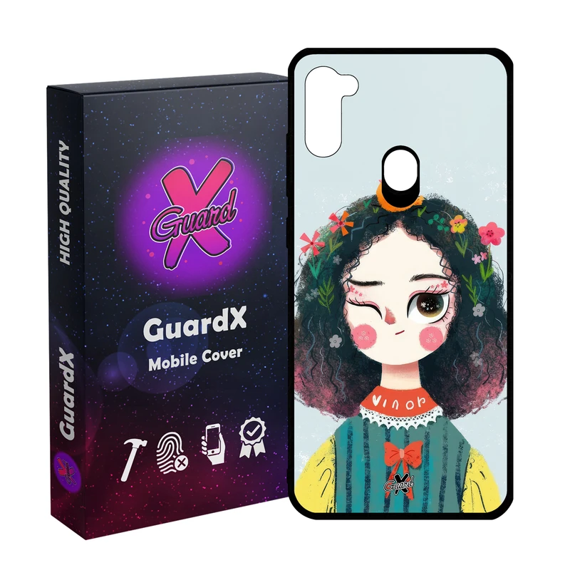 کاور گارد ایکس طرح دختر مدل Glass10639 مناسب برای گوشی موبایل سامسونگ Galaxy A11/M11