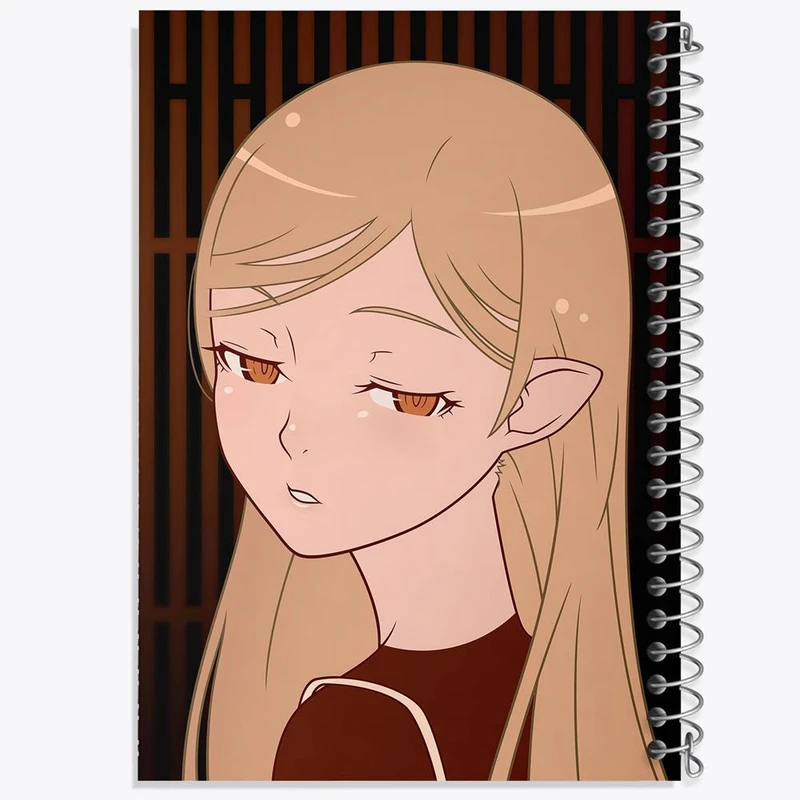 دفتر مشق 50 برگ خندالو مدل شینوبو اوشینو انیمه مونوگاتاری کد 16174