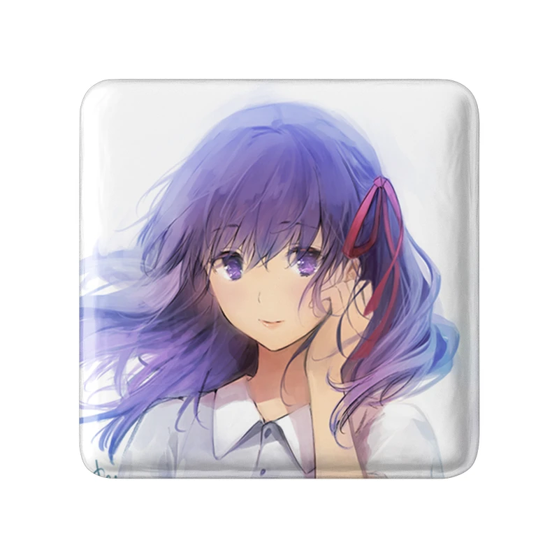 مگنت خندالو طرح ساکورا انیمه فیت استی نایت Fate Stay Night  مدل مربعی کد 22768