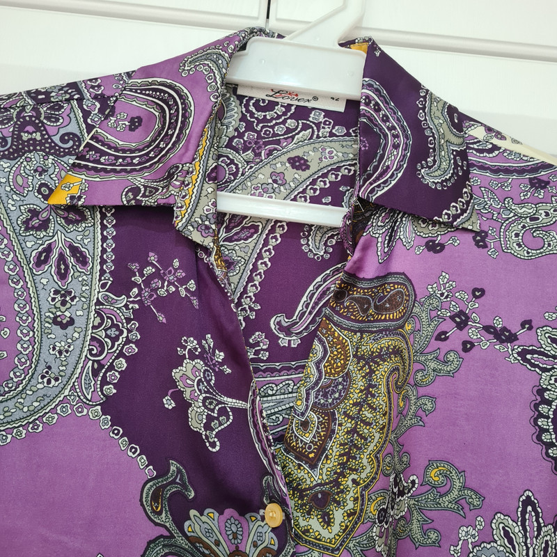 شومیز آستین بلند زنانه مدل پترن بته جقه کد ۵