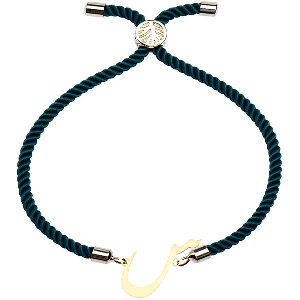 دستبند طلا 18 عیار دخترانه کرابو طرح حرف س مدل Krd1523