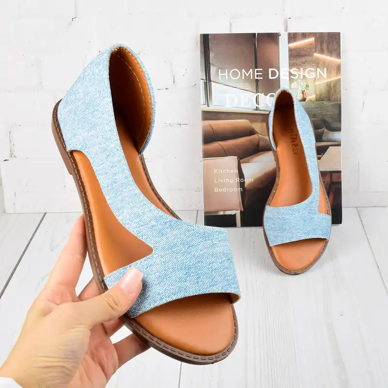 صندل زنانه نیکتا مدل آدورینا جین BL.4043