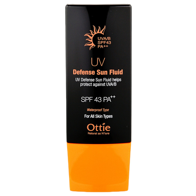 ژل ضد آفتاب رنگی اوتی SPF 43 مدل  Defense Sun Fluid ‌مناسب انواع پوست‌ حجم 50 میلی‌لیتر