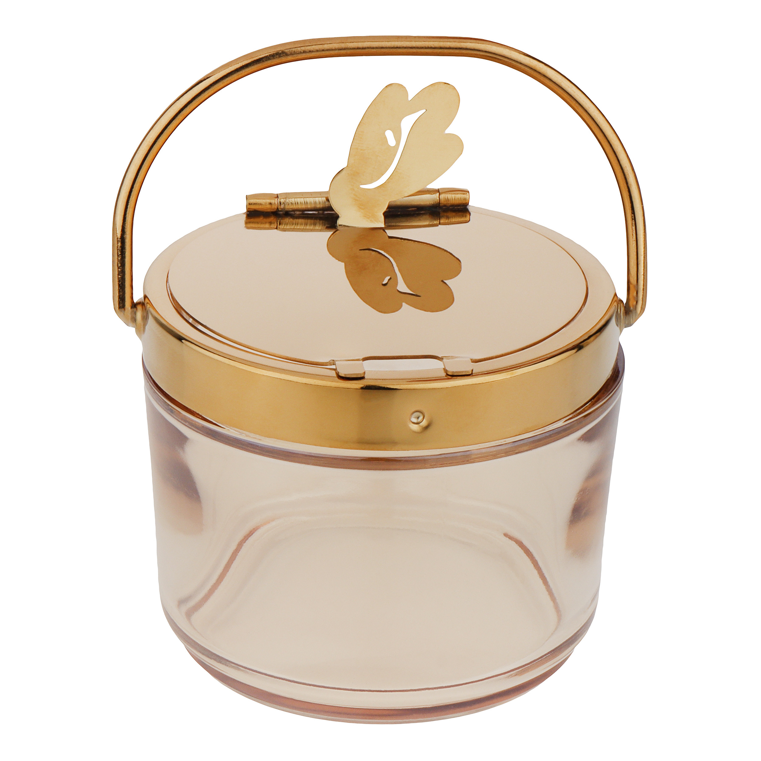 ظرف مربا و عسل مدل شیشه ای با طرح زنبور عسل - بدون بازو