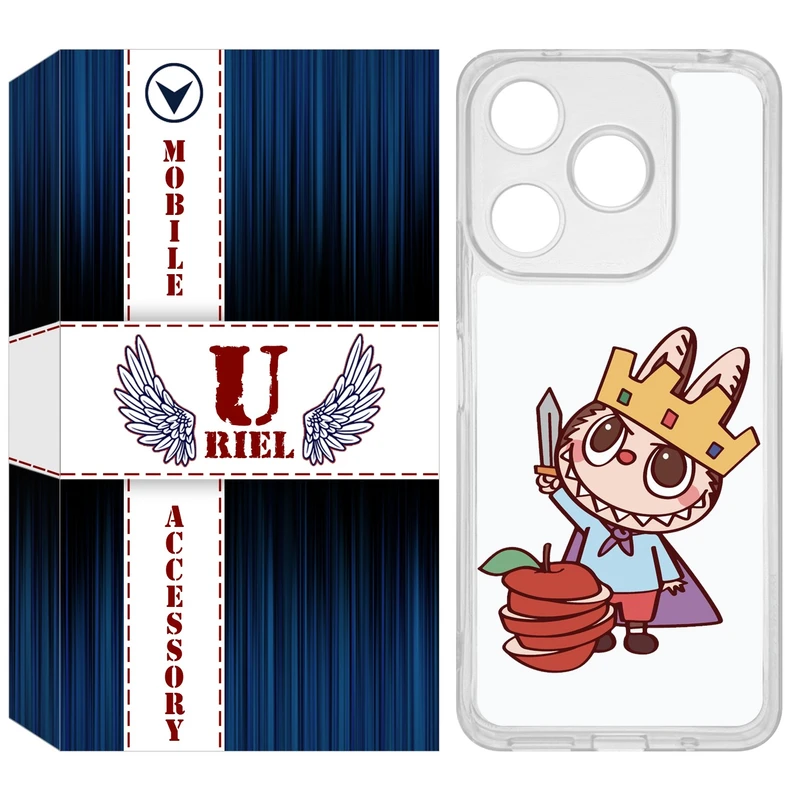 کاور یوریل مدل Clear کد 120 طرح لبوبو مناسب برای گوشی موبایل شیائومی Redmi 13 / 13x / Poco M6 4G