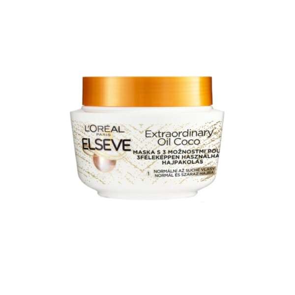 ماسک مو لورآل مدل ELSEVE EXTRAORDINARY OIL COCO حجم 300 میلی لیتر