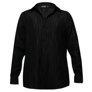 پیراهن آستین بلند یقه برگردان مردانه مدل 505B