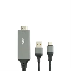 کابل تبدیل HDMI به USB-C جی بی کیو مدل MHT-T88 طول 1.80 متر