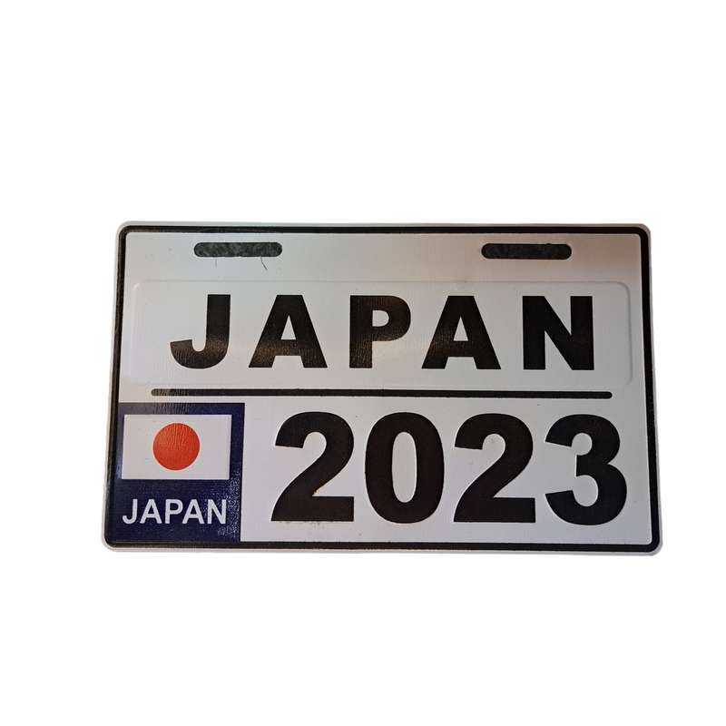 پلاک موتور سیکلت کد JAPAN/2023