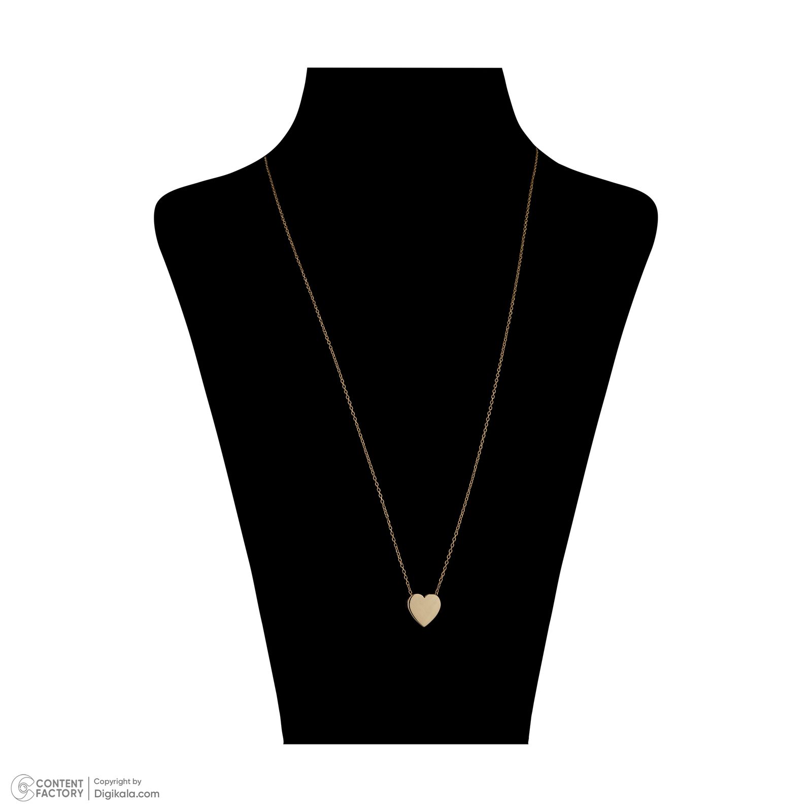گردنبند طلا 18 عیار زنانه مایا ماهک مدل MM1833 طرح قلب -  - 2